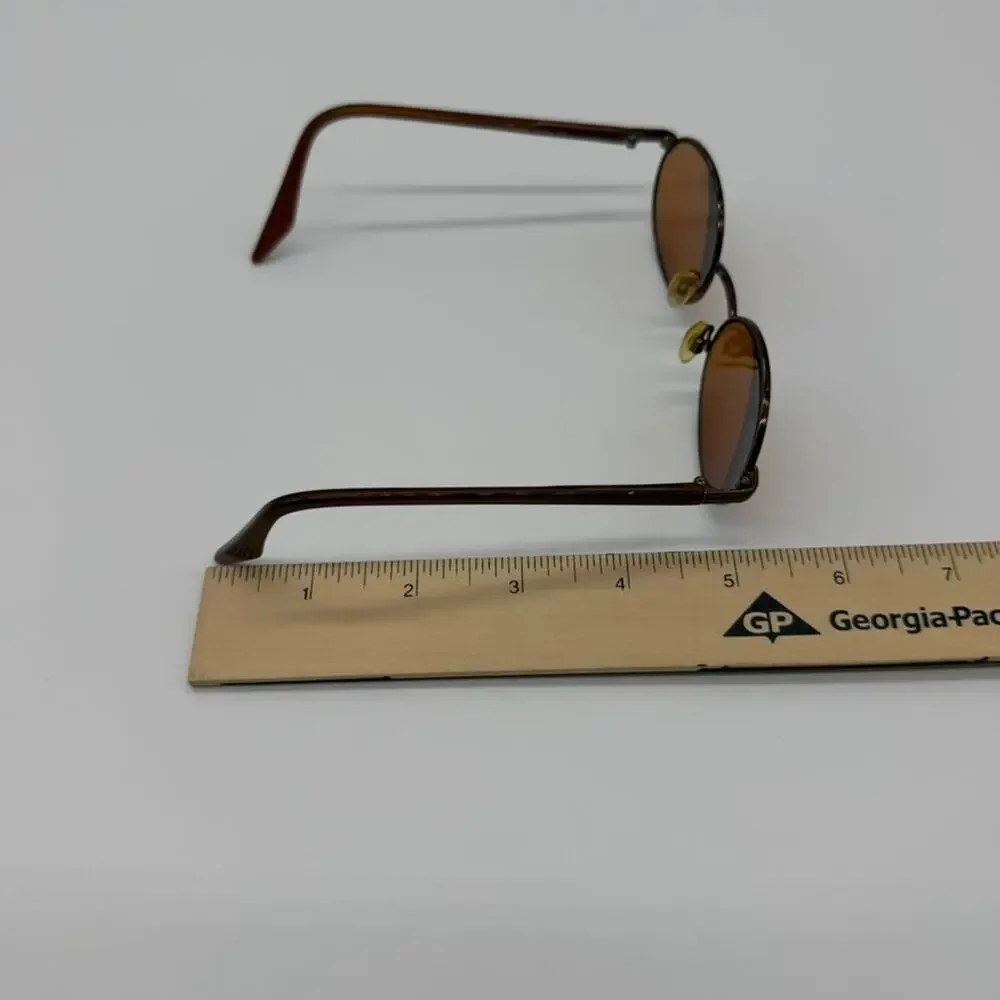Capezio Shiny Copper Metal Oval Eyeglasses FRAME ONLY - Model 15 51-18-140